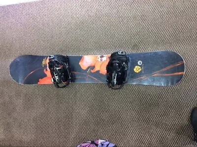 GNU Snowboard B-Pro Magne Traction 156cm W/ K2 Cinch Bindings (CJL053911) • $350