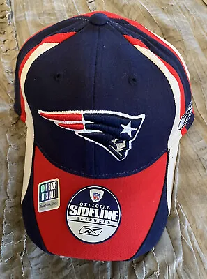 NEW ENGLAND PATRIOTS Football VINTAGE Hat REEBOK One Size Cap NFL New FREE SHIP • $28.04