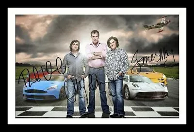 Top Gear - Richard Hammond & Jeremy Clarkson & James May Signed & Framed Photo • £19.99