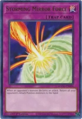 Yugioh! LP Storming Mirror Force - MAGO-EN096 - Rare - 1st Edition Lightly Playe • $0.99