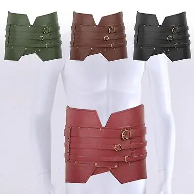 £27.76 • Buy PU Middle Ages Wide Belt Waist Band Viking Pirate Accessory Steampunk Sash