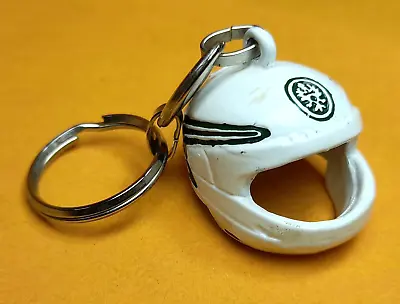 Vintage Motorcycle Helmet Miniature Keychain Key Chain KeyRing • $7.99