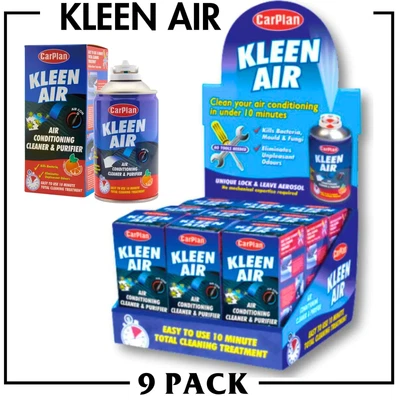 $45.44 • Buy (9 PACK) CarPlan Kleen Air Conditioner Cleaner & Sanitiser SOA009