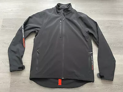 Vodafone Mclaren Mercedes Mens Dark Grey Soft Shell Formula 1 Jacket Size Large • $49.26