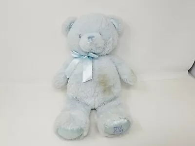 Gund My First Teddy Bear Baby Stuffed Animal Plush 15  Light Blue #4043976 • $12.99