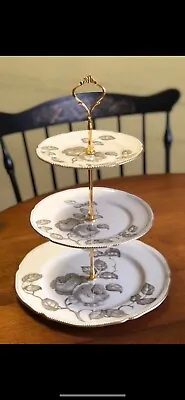 3 Tiered Tray -Serving Stand -Vintage - 1950’s - Castleton China - Gloria • $45