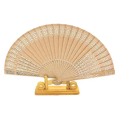 $7.84 • Buy 1 Folding Hand Held Wooden Fan Sandalwood Vintage Handheld Fan Chinese Style Fan