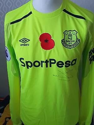 Match Worn Everton Goalkeeper Shirt Pickford • $186.64