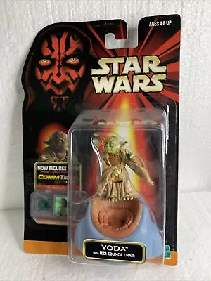 Star Wars Episode 1 Yoda Jedi Council Chair CommTech Chip 1998 QUEST VARIATION • $10.88