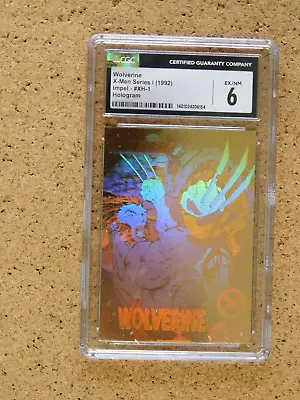 1992 X-men Impel Series I Wolverine Hologram Xh-1 Cgc Ex/nm 6 • $14.99
