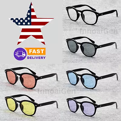 Vintage Sunglasses Frame Retro Clear Glasses Tinted Lens Fashion Men • $7.99