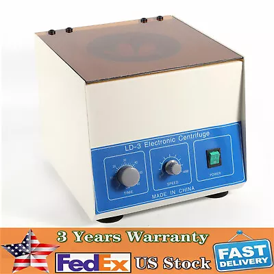 6*50ml LD-3 Electric Benchtop Centrifuge Lab Medical Practice Machine 4000 Rpm • $154.50