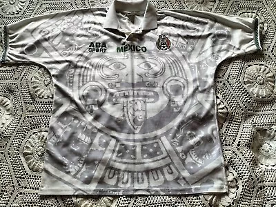 Authentic ABA Sport Mexico 1996 1997 1998 Aztec Away Football Shirt Jersey XL • $124.34