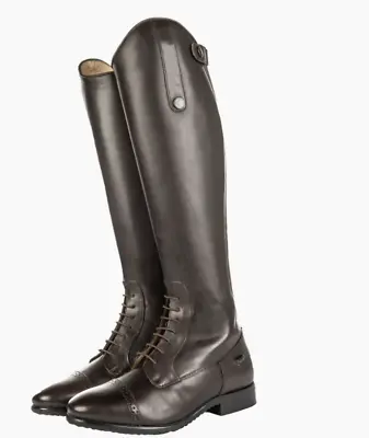 HKM Riding Boots / Short Length - Standard Width Brown Size 43 - Height: 45 / Width: 40 • £82.15
