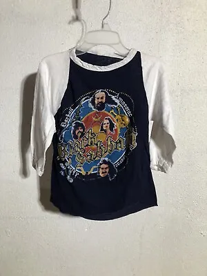 Vintage 70s Black Sabbath Live In Concert Parking Lot Bootleg Raglan T Shirt M • $350