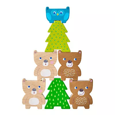 HABA Forest Friends Chunky Wooden Stacking Toy (Made In Germany) • $29.99