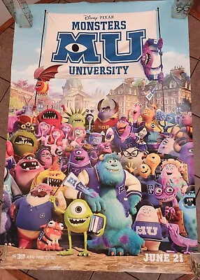Disney•Pixar's MONSTERS UNIVERSITY (2013) Original 27x40 D/S Movie Poster • $20