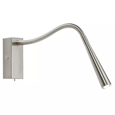 £23.23 • Buy MADISON Indoor LED Wall Light - Reading Task Lamp - Brushed Chrome Gooseneck