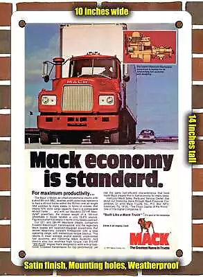 METAL SIGN - 1977 Mack Truck U Model Conventional Tractor • $24.61