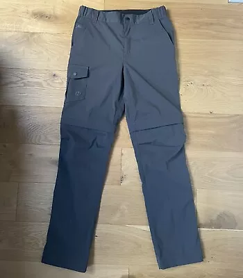 Berghaus Women’s Zip Off Walking Trousers/ Shorts Uk Size 8 Leg 31” Grey • £14.99