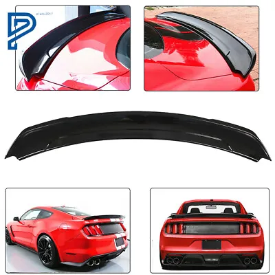For 2015-2020 Ford Mustang Glossy Black Rear Spoiler Wing Trunk Track Pack Style • $65.25