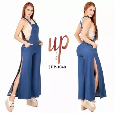$42.99 • Buy Up Jeans Overalls Colombianos Colombian Push Up Sexy Levanta Cola Blue