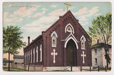 Catholic Christian Church In Mexico Missouri Audrain County Mo Postcard C. 1922 • $14.97