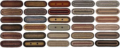 $10.33 • Buy Braided Rug Oval Stair Tread Fabric Jute Material By IHF Home Decor - 8  X 28 