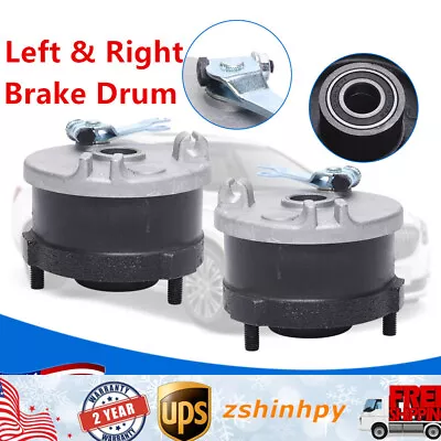 Pair Front Drum Brakes Fit For ATV Quad 4wheeler 70/90/110/125 CC Left & Right • $47.40