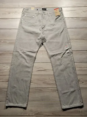 Levis Silvertab Men's Size 34x32 Straight Zip Denim Jeans Pants Bliss Grey Retro • $33.96