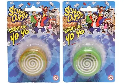 School's Out Light Up Yo-Yo Assorted Colour Children Party Toy Outdoor Kid Fun • £4.99