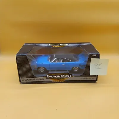 1970 Plymouth Superbird Petty Blue 1:18 Ertl American Muscle Rare Collectable • $118.15