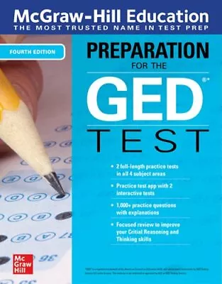 McGraw-Hill Education Preparation For The GED Test Fourth Edition: New • $22