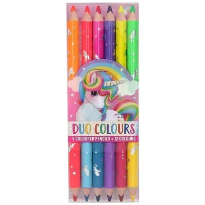 Depesche Ylvi Coloured Pencils Duo Colours Double Sided Set Of 6 Children Age 5+ • £8.45