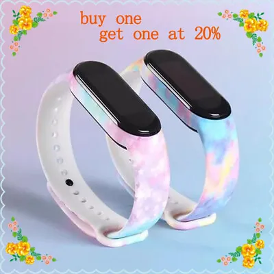 Strap For Xiaomi Mi Band 3/4/5/6 Wristband Bracelet Watch Strap Replacement New • $3.03