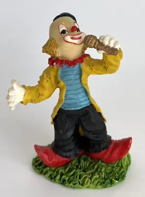 K's Collection Hand Painted Clown Singing Into Microphone Figurine • $19.99