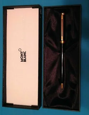 Montblanc Noblesse Oblige Ballpoint Pen Black & Gold  Trim New In Box • $419