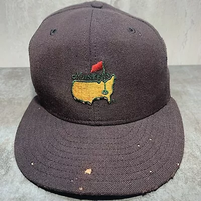 Vintage Masters 1996 Hat Black 100% Wool New Era Pro Model Size 7 Cap H26 • $23.10