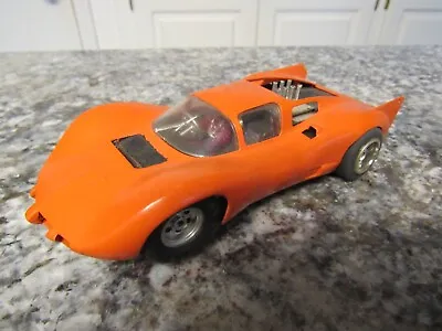 VINTAGE 1965 MONOGRAM 1/24 SCALE CHAPARRAL COUPE SLOT CAR. Tested And Runs! • $79