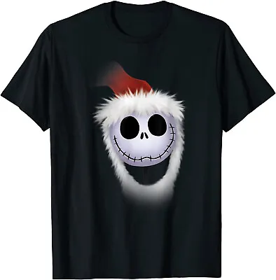 $14.99 • Buy The Nightmare Before Christmas Santa Jack Skellington Black Shirt Adults Unisex