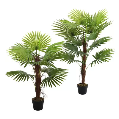 Large Artificial Palm Tree In Pot Realistic Fake Plant Garden Home Outdoor Decor • £45.95