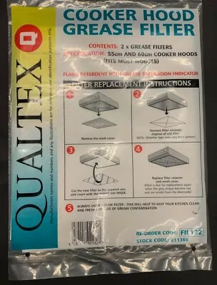 £5.99 • Buy 2 X Replacement ARISTON Cooker Hood Grease Filters With Saturation Indicator 