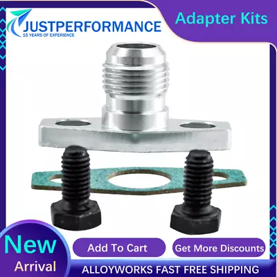 10 AN Turbo Oil Return Drain Flange Adapter Kit For Garrett GT35 GT30 GT28 T20 • $10.99