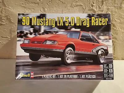 Revell '90 Mustang LX 5.0 Drag Racer 1/25 Scale Model Kit New Factory Sealed  • $21.99