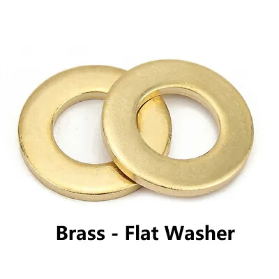 £3.46 • Buy Brass Washers Form A Thick Washer To Fit Machine Screws Din125a M2 M3 M4 M5-m24