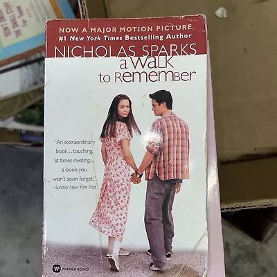 A Walk To Remember By Nicholas Sparks (2000 Mass Market Movie Tie-InReprin M • $1.99