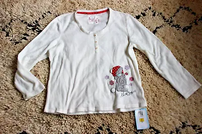 M&S Mee To You Tatty Teddy Fleece Pyjamas Top Size UK 16 EUR 44 • £14.23