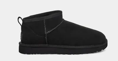 UGG Classic Ultra Mini Ankle Boot For Women Size US 7 - Black • $120