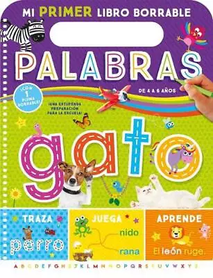 My First Wipe-Clean Book: Words (Spanish) By Kidsbooks Publishing (Spanish) Spir • $14.62