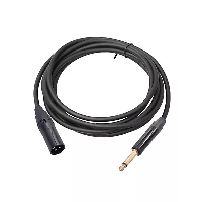 6.35mm Audio Cable TRS Stereo Male To XLR Male Balanced Interconnect Cord H8W1 • £8.60